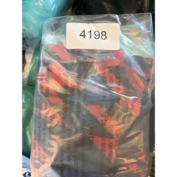 DSG Mens Woven Training Shorts XS Athletic Fit Elastic Waist Red & Blue Zigzag P - Picture 9 of 9